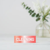 Reinigingsdiensten Mini Visitekaartje (Staand voorkant)