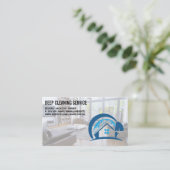 Reinigingsdiensten | Moderne Logo voor schoonmaak  Visitekaartje (Staand voorkant)