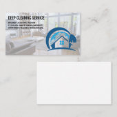 Reinigingsdiensten | Moderne Logo voor schoonmaak  Visitekaartje (Voorkant / Achterkant)
