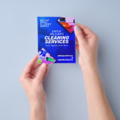 Reinigingsdiensten moderne vlieger flyer (Hand)