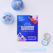 Reinigingsdiensten moderne vlieger flyer (Enkel)