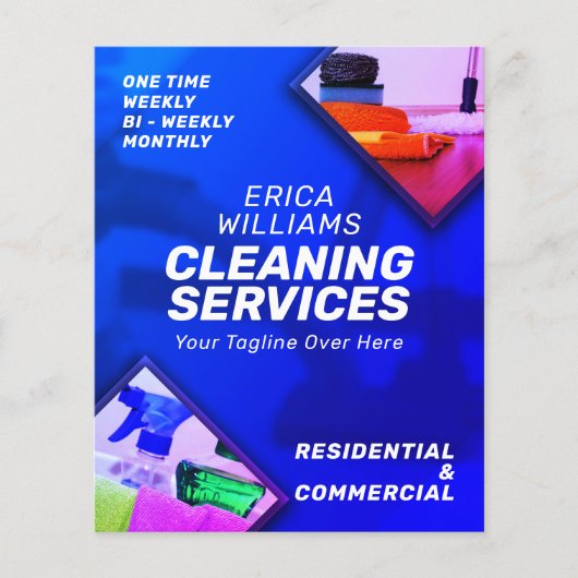 Reinigingsdiensten moderne vlieger flyer (Voorkant)