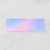 Reinigingsdiensten Roze roze portier van de portie Mini Visitekaartje (Achterkant)