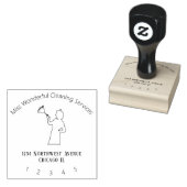 Reinigingsdiensten Rubberstempel (Gestempeld)