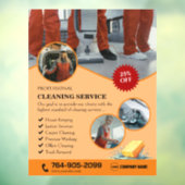 Reinigingsdiensten Ruitstickers Raamsticker (Vel 3)