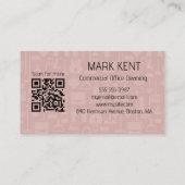 Reinigingsdiensten Scan om Struik Pink te verbinde Visitekaartje (Achterkant)