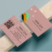 Reinigingsdiensten Scan om Struik Pink te verbinde Visitekaartje