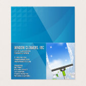 Reinigingsdiensten | Schoonmaken van vensters | Ee Visitekaartje (Buitenkant ongevouwen)