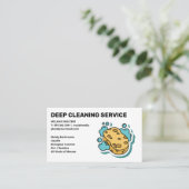 Reinigingsdiensten | Sponge- en zeepbellen Visitekaartje (Staand voorkant)