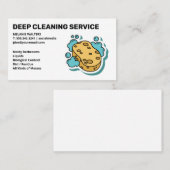 Reinigingsdiensten | Sponge- en zeepbellen Visitekaartje (Voorkant / Achterkant)