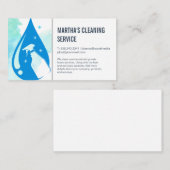 Reinigingsdiensten | Spuitfles Visitekaartje (Voorkant / Achterkant)