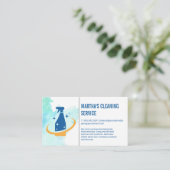 Reinigingsdiensten | Spuitwater Logo Visitekaartje (Staand voorkant)