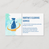 Reinigingsdiensten | Spuitwater Logo Visitekaartje (Voorkant)