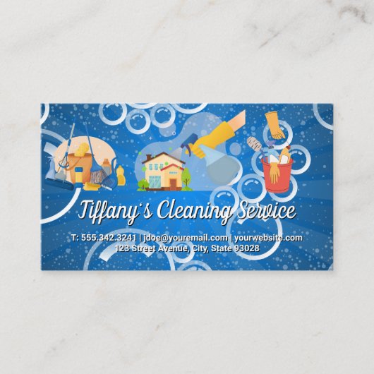 Reinigingsdiensten | Uitrusting en diensten Visitekaartje (Voorkant)