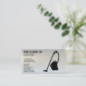 Reinigingsdiensten | Vacuüm Logo Visitekaartje (Staand voorkant)