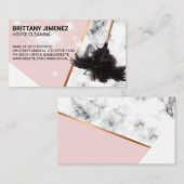 Reinigingsdiensten | Veer Duster | Sparkassen Visitekaartje (Voorkant / Achterkant)