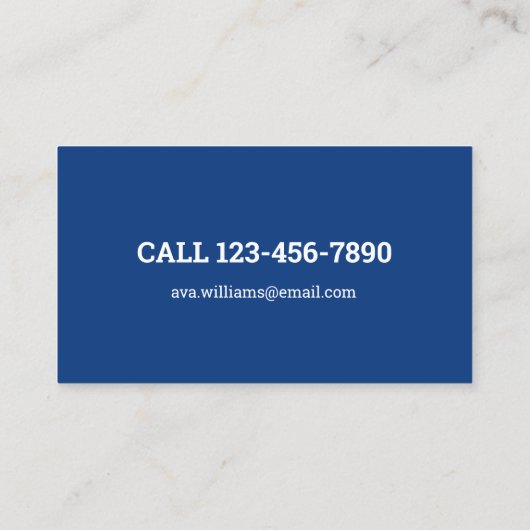 Reinigingsdiensten Visitekaartje (Achterkant)