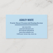 Reinigingsdiensten Visitekaartje (Achterkant)