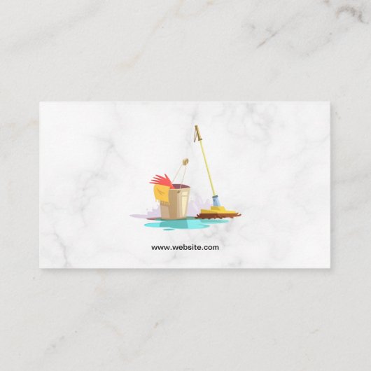 Reinigingsdiensten Visitekaartje (Achterkant)