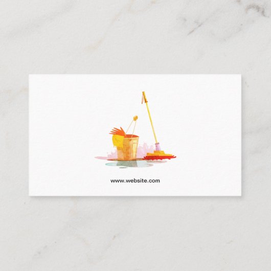 Reinigingsdiensten Visitekaartje (Achterkant)