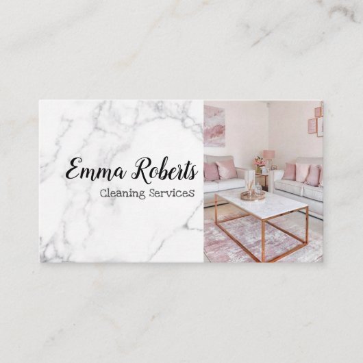 Reinigingsdiensten | Visitekaartje voor Maid Servi (Voorkant)