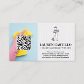 Reinigingsdiensten voor huizen | QR-scan Visitekaartje (Voorkant)