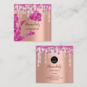 Reinigingsdiensten voor maden in het huis Logo Zil Vierkante Visitekaartje (Voorkant / Achterkant)