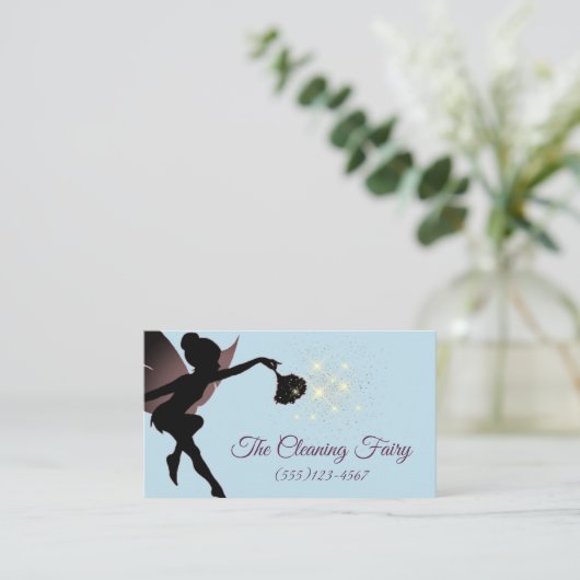 Reinigingsdiensten voor maffia's in reservelanden visitekaartje (Staand voorkant)