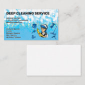 Reinigingsdiensten voor spaarpjes | Maid Visitekaartje (Voorkant / Achterkant)