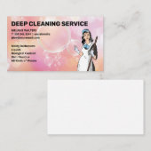 Reinigingsdiensten | Zeepbellen | Schoonmaakster Visitekaartje (Voorkant / Achterkant)