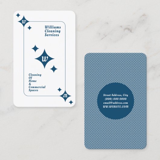 Reinigingsdoek Visitekaartje (Voorkant / Achterkant)