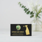 Reinigingsemmer en -ruimte | Spuitfles Visitekaartje (Staand voorkant)