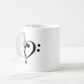 Reinigingshart Treble Clef Base Koffiemok (Voorkant links)