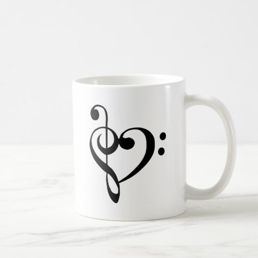 Reinigingshart Treble Clef Base Koffiemok (Rechts)