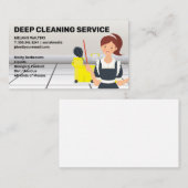 Reinigingsmachine | Maid | House Cleaner Service Visitekaartje (Voorkant / Achterkant)