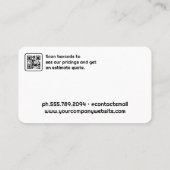 Reinigingsmiddelen | Home Services Visitekaartje (Achterkant)