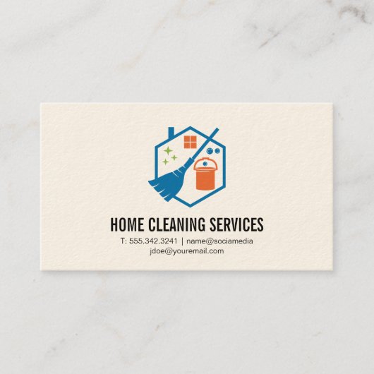 Reinigingsmiddelen | Home Services Visitekaartje (Voorkant)