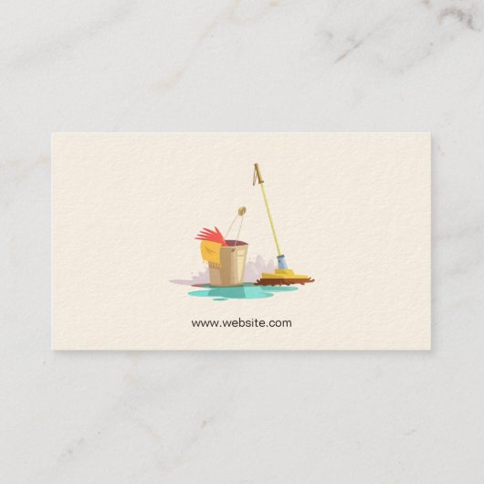 Reinigingsmiddelen | Home Services Visitekaartje (Achterkant)