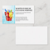 Reinigingsmiddelen | Zeepbellen Zakelijk Visitekaartje (Voorkant / Achterkant)