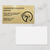 Reinigingsnevel | Diensten van huisschoonmaakster  Visitekaartje (Voorkant / Achterkant)