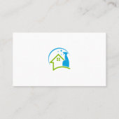 Reinigingsnevel | Diensten van huisschoonmaakster Visitekaartje (Achterkant)