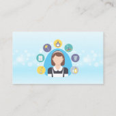 Reinigingsnevel | House Cleaner Logo Visitekaartje (Achterkant)