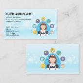 Reinigingsnevel | House Cleaner Logo Visitekaartje (Voorkant / Achterkant)