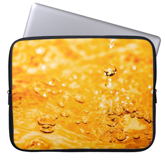 Reinigingsoppervlak waterrimpelvloeistof laptop sleeve (Voorkant)