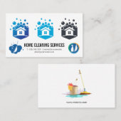 Reinigingspictogrammen Visitekaartje (Voorkant / Achterkant)