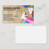 Reinigingsproducten en -diensten visitekaartje (Voorkant / Achterkant)