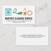 Reinigingsproducten en -diensten visitekaartje (Voorkant / Achterkant)