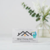 Reinigingsproducten | schoonmaakster | Huis Visitekaartje (Staand voorkant)