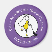 Reinigingsservice Aangepaste zakelijke Magneten (Voorkant)