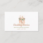 Reinigingsservice Blush roze Visitekaartje (Voorkant)